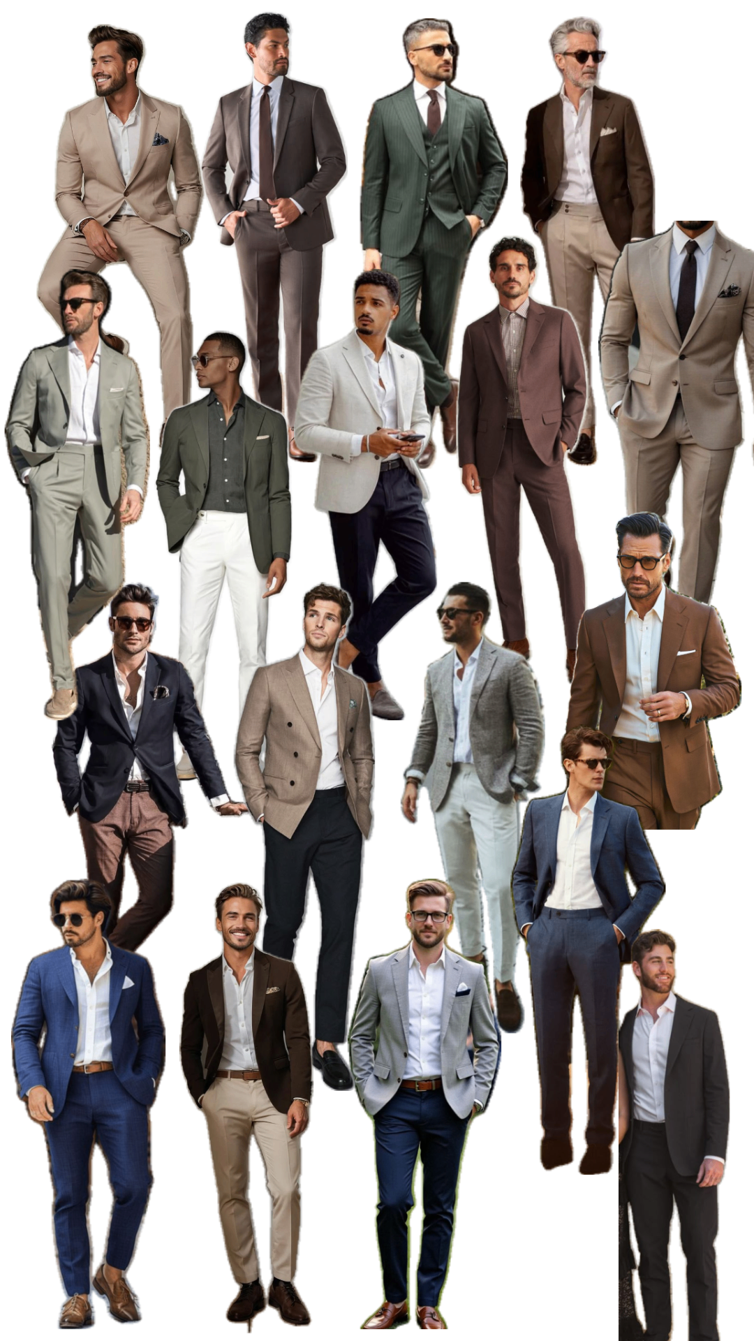 Inspiração masculina – ternos elegantes